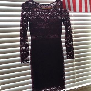 Burgundy/purple lace dress